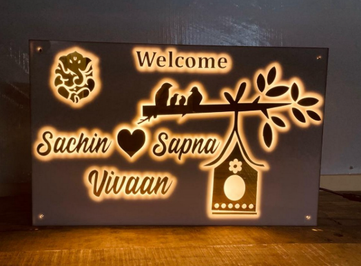Led lighting Name Plate